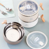 Maxbell Japanese Ramen Bowl 1200ml Portable Tableware Cereal Bowls for Office Picnic White