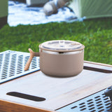 Maxbell Japanese Ramen Bowl 1200ml Portable Tableware Cereal Bowls for Office Picnic Coffee Color