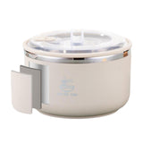 Maxbell Japanese Ramen Bowl 1200ml Portable Tableware Cereal Bowls for Office Picnic Khaki