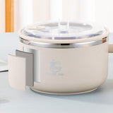 Maxbell Japanese Ramen Bowl 1200ml Portable Tableware Cereal Bowls for Office Picnic Khaki