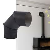 Maxbell Adjustable Stovepipe Elbow 90 Degree Ventilation for Backyard Outdoor Garden