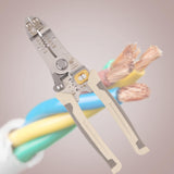 Maxbell 8inch Wire Stripper Wire Pliers Pliers for Crimping Pressing Wire Cutting