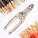Maxbell 8inch Wire Stripper Wire Pliers Pliers for Crimping Pressing Wire Cutting