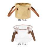 Maxbell Folding Wash Basin Portable Foldable Bucket for Car Washing Hiking Gardening