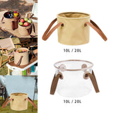 Maxbell Folding Wash Basin Portable Foldable Bucket for Car Washing Hiking Gardening