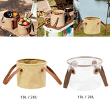 Maxbell Folding Wash Basin Portable Foldable Bucket for Car Washing Hiking Gardening