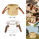 Maxbell Folding Wash Basin Portable Foldable Bucket for Car Washing Hiking Gardening