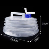 Maxbell Collapsible Water Container with Spigot Water Bottle for BBQ Hiking Climbing 5L