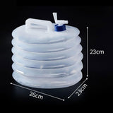 Maxbell Collapsible Water Container with Spigot Water Bottle for BBQ Hiking Climbing 10L