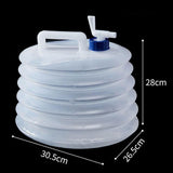 Maxbell Collapsible Water Container with Spigot Water Bottle for BBQ Hiking Climbing 15L