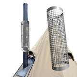 Maxbell Tent Stove Chimney Pipe Heat Resistant Chimney Anti Scalding Mesh Cover