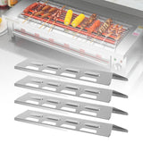 Maxbell 4Pcs BBQ Heat Plate Cover Durable Grill Heat Tent for Hiking Barbecue Grill