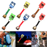 Maxbell Bear Bell with Keyring Hanging Cow Bell for Mountain Climbing Outdoor Travel Green Strap Bronze