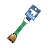 Maxbell Bear Bell with Keyring Hanging Cow Bell for Mountain Climbing Outdoor Travel Green Strap Bronze