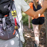 Maxbell Bear Bell with Keyring Hanging Cow Bell for Mountain Climbing Outdoor Travel Red Strap Bronze