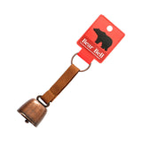 Maxbell Bear Bell with Keyring Hanging Cow Bell for Mountain Climbing Outdoor Travel Coffee Red Bronze