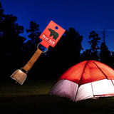 Maxbell Bear Bell with Keyring Hanging Cow Bell for Mountain Climbing Outdoor Travel Coffee Red Bronze