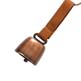 Maxbell Bear Bell with Keyring Hanging Cow Bell for Mountain Climbing Outdoor Travel Coffee Red Bronze