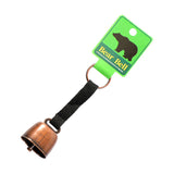Maxbell Bear Bell with Keyring Hanging Cow Bell for Mountain Climbing Outdoor Travel Black Red Bronze