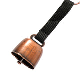 Maxbell Bear Bell with Keyring Hanging Cow Bell for Mountain Climbing Outdoor Travel Black Red Bronze