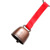 Maxbell Bear Bell with Keyring Hanging Cow Bell for Mountain Climbing Outdoor Travel Red and Red Bronze