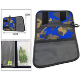 Maxbell Fishing Lure Storage Bag Portable Fishing Gear Organizer Fishing Accessories Blue