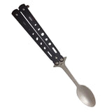 Maxbell Butterfly Fork Camping Spoon Metal Butterfly Spoon for BBQ Hiking Kitchen