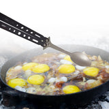 Maxbell Butterfly Fork Camping Spoon Metal Butterfly Spoon for BBQ Hiking Kitchen