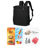 Maxbell Cooler Rucksack Insulated Soft Backpack Cooler for Men Women to Work Camping Black