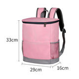 Maxbell Cooler Rucksack Insulated Soft Backpack Cooler for Men Women to Work Camping Pink