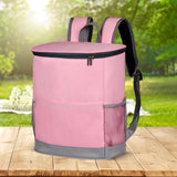 Maxbell Cooler Rucksack Insulated Soft Backpack Cooler for Men Women to Work Camping Pink