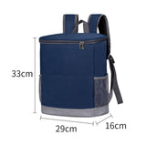 Maxbell Cooler Rucksack Insulated Soft Backpack Cooler for Men Women to Work Camping Dark Blue