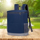 Maxbell Cooler Rucksack Insulated Soft Backpack Cooler for Men Women to Work Camping Dark Blue