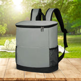 Maxbell Cooler Rucksack Insulated Soft Backpack Cooler for Men Women to Work Camping Gray