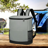 Maxbell Cooler Rucksack Insulated Soft Backpack Cooler for Men Women to Work Camping Gray