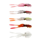 Maxbell Soft Fishing Lure Artificial Durable Fishing Tackle Vivid Elastic Squid Bait Pink