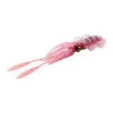 Maxbell Soft Fishing Lure Artificial Durable Fishing Tackle Vivid Elastic Squid Bait Pink