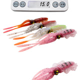 Maxbell Soft Fishing Lure Artificial Durable Fishing Tackle Vivid Elastic Squid Bait Pink