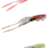 Maxbell Soft Fishing Lure Artificial Durable Fishing Tackle Vivid Elastic Squid Bait Pink