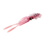 Maxbell Soft Fishing Lure Artificial Durable Fishing Tackle Vivid Elastic Squid Bait Pink
