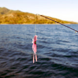 Maxbell Soft Fishing Lure Artificial Durable Fishing Tackle Vivid Elastic Squid Bait Pink