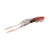 Maxbell Soft Fishing Lure Artificial Durable Fishing Tackle Vivid Elastic Squid Bait Red