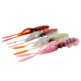 Maxbell Soft Fishing Lure Artificial Durable Fishing Tackle Vivid Elastic Squid Bait Green