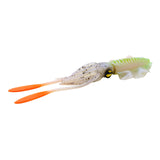 Maxbell Soft Fishing Lure Artificial Durable Fishing Tackle Vivid Elastic Squid Bait Green