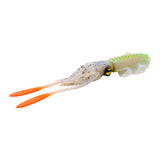 Maxbell Soft Fishing Lure Artificial Durable Fishing Tackle Vivid Elastic Squid Bait Green