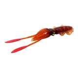 Maxbell Soft Fishing Lure Artificial Durable Fishing Tackle Vivid Elastic Squid Bait Deep Red