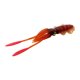 Maxbell Soft Fishing Lure Artificial Durable Fishing Tackle Vivid Elastic Squid Bait Deep Red