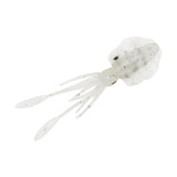 Maxbell Soft Fishing Lure Artificial Durable Fishing Tackle Vivid Elastic Squid Bait White Luminous