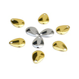 Maxbell 50Pcs Fishing Blades Tool Rigs Spinnerbaits for Perch Bass Men Women Gold 15mm
