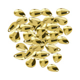 Maxbell 50Pcs Fishing Blades Tool Rigs Spinnerbaits for Perch Bass Men Women Gold 15mm